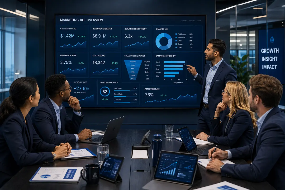 Marketing ROI illustration